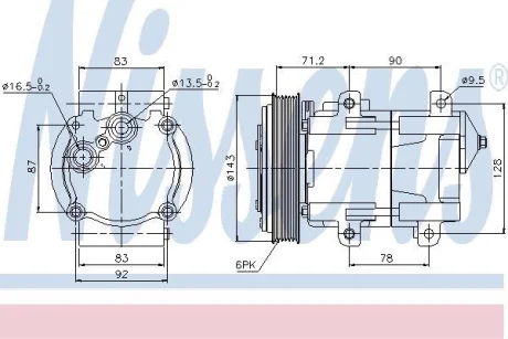 Компресор кондиціонера First Fit NISSENS 89059