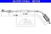 Трос стояночного гальма задн (756мм/652мм) VOLVO S80 II 1.6D-4.4 03.06-12.16 ATE 24372713162 (фото 1)