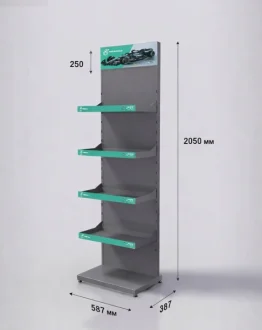 Стійка листова 4 полички 7015 PETRONAS Stand PETRONAS mml Petronas STAND PETRONAS MML