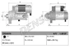 Стартер (12В, 1,4кВт, новий із заставою) ALFA ROMEO MITO FIAT 500, 500 C, 500L, PANDA, PUNTO LANCIA YPSILON 0.9/0.9CNG/0.9LPG 09.09- DENSO DSN975 (фото 1)