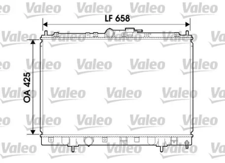 Радіатор двигуна MITSUBISHI PAJERO PININ I 1.8/2.0 10.99-06.07 Valeo 734198