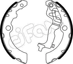 NISSAN Комплект барабанних колодок PIXO (UA0) 1.0 09-, SUZUKI ALTO VII (GF, HA25_, HA35_) 0.7 11- CIFAM 153-518