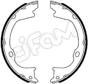 JEEP Комплект барабанних колодок GRAND CHEROKEE III (WH, WK) 3.0 CRD 05-10, DODGE DURANGO (WD) 3.6 AWD 11- CIFAM 153-515
