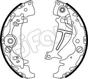 HYUNDAI Комплект барабанних колодок H-1 Cargo (TQ) 2.5 CRDI 09- CIFAM 153-501