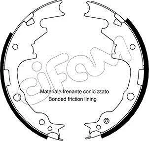 JEEP Комплект барабанних колодок WRANGLER II (TJ) 4.0 98-07 CIFAM 153-357