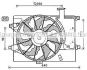AVA HYUNDAI Вентилятор радіатора Elantra 1.6 11-, Kia Cerato 1.6/2.0 13- AVA COOLING HY7567 (фото 1)