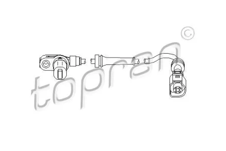 Датчик ABS передн лів/прав FORD GALAXY I SEAT ALHAMBRA VW SHARAN 1.9D/2.0/2.3 03.95-03.10 HANS PRIES TOPRAN / HANS PRIES 112227