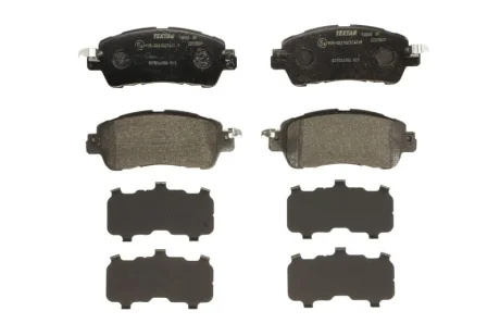 Комплект гальмівних колодок передн, MAZDA 2 1.5/1.5D/1.5H 08.14- TEXTAR 2223515,305