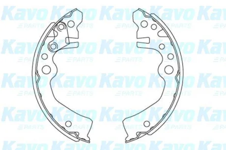 PARTS NISSAN К-кт гальмівних колодок задн. NOTE (E11, NE11) 1.5 06-10 KAVO KBS-7417