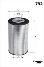 Фільтр оливи MECAFILTER ELH4462