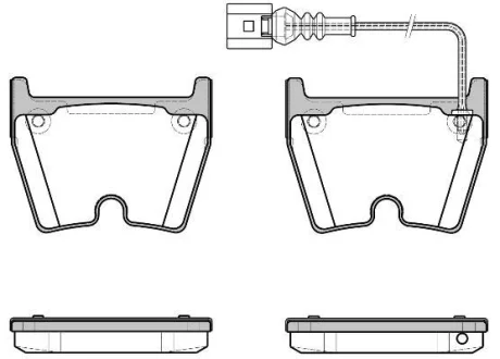 AUDI гальмівні колодки перед. Q3 RS 2.5 13-18, A3 Sportback RS3 15- REMSA 0896.11