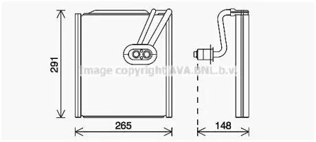Випарник кондиціонера Hyundai SantaFe (13-) AVA AVA COOLING HYV444