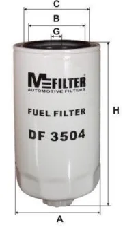 Фільтр паливний M-FILTER DF3504