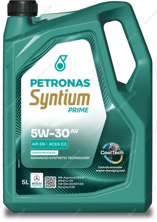 Олива моторна SYNTIUM PRIME AV 5W-30 (5L) PETRONAS Petronas 71234M12EU (фото 1)