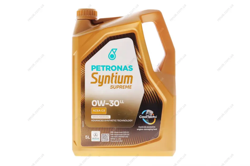 Олива моторна SYNTIUM SUPREME LL 0W-30 (5L) PETRONAS Petronas 71226M12EU (фото 1)