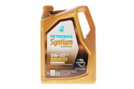Олива моторна SYNTIUM SUPREME LLE OW-20 (5L) PETRONAS Petronas 71224M12EU