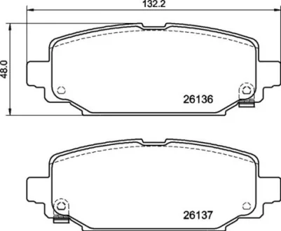 Гальмівні колодки дискові BREMBO P37026