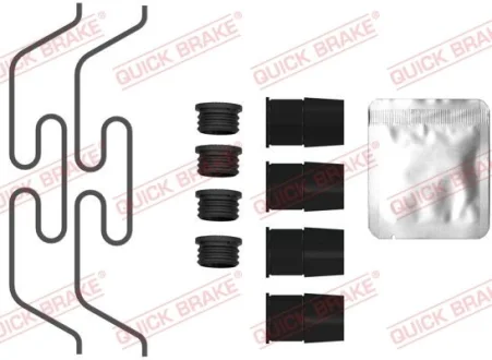 Монтажний набір гальмівних колодок передн VOLVO XC60 I JAGUAR E-PACE, F-PACE, XE, XF II, XF SPORTBRAKE LAND ROVER DISCOVERY SPORT, RANGE ROVER EVOQUE, RANGE ROVER VELAR 1.5H-5.0H 05.08- QUICK BRAKE 1090090