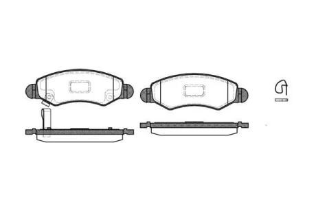 Колодки гальмівні WOKING P6023.21