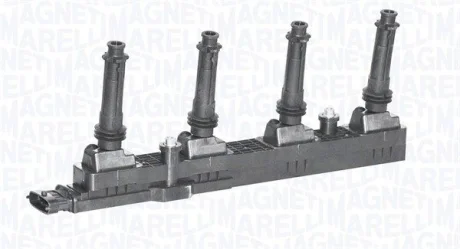 OPEL Котушка запалювання Astra G/H, Zafira 2.0 Turbo 01- MAGNETI MARELLI 060717185012