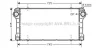 AVA TOYOTA Інтеркулер AURIS 2.0, 2.2 D-4D 06-, AVENSIS 2.0, 2.2 D-4D 08- AVA COOLING TO4565 (фото 1)