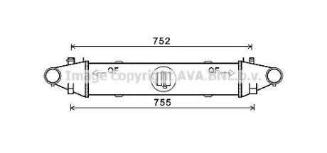 AVA DB Інтеркулер W204/212 09- AVA COOLING MSA4556
