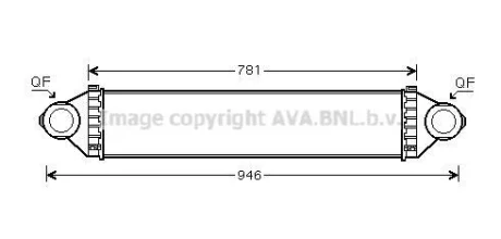 AVA DB інтеркулер W169/B245 2.0CDI 04- AVA COOLING MSA4368