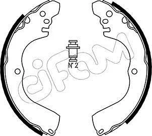 MITSUBISHI Комплект барабанних колодок OUTLANDER I (CU_W) 2.0 (CU2W) 03-06 CIFAM 153-261
