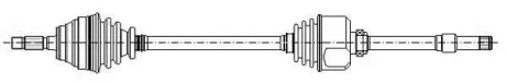 DB Полуось прав L=974mm 25/22 зуб. A-CLASS (W169) A 180 09-12 CIFAM 655-997
