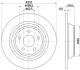 HELLA PRO FORD диск гальм. задн. Mondeo 14- Hella pagid 8DD 355 122-451 (фото 1)