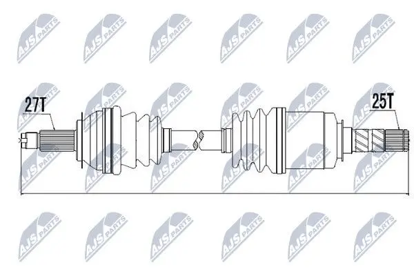 Напіввісь NTY NPWSB010 (фото 1)