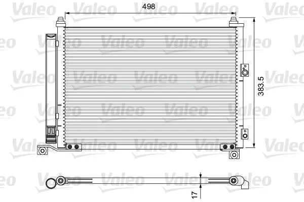 Радіатор кондиціонера (з осушувачем) FORD RANGER MAZDA B-SERIE, BT-50 2.2-3.0D 06.99- VALEO Valeo 814403 (фото 1)