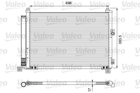 Радіатор кондиціонера (з осушувачем) FORD RANGER MAZDA B-SERIE, BT-50 2.2-3.0D 06.99- VALEO Valeo 814403