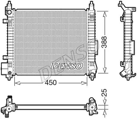 Радіатор DENSO DRM46061 (фото 1)