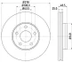 HELLA PRO HIGH CARBON FORD диск гальмівний передн. Focus, Focus C-Max 03- 1,6-1,8 03- (278*25) Hella pagid 8DD 355 129-361 (фото 1)