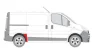 Ремонтна частина крила задн прав (перед колесом, коротка модель) NISSAN PRIMASTAR X83 OPEL VIVARO A RENAULT TRAFIC II 03.01-01.16 BLIC 6504036061586P (фото 2)
