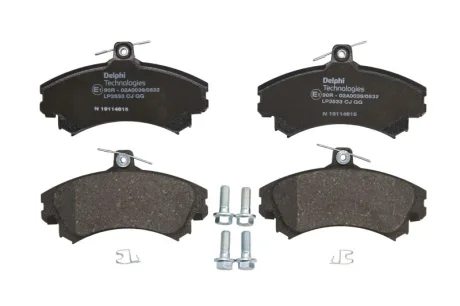 DELPHI MITSUBISHI гальмівні колодки передн. Colt VI, Space Star, Carisma 1.6-1.8 95-, Smart Forfour 04- Delphi LP3533