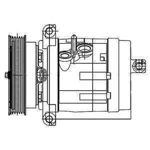 DELPHI OPEL Компресор кондиціонера ANTARA A 3.2 06-, CHEVROLET Delphi TSP0155984 (фото 1)