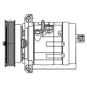 DELPHI OPEL Компресор кондиціонера ANTARA A 3.2 06-, CHEVROLET Delphi TSP0155984