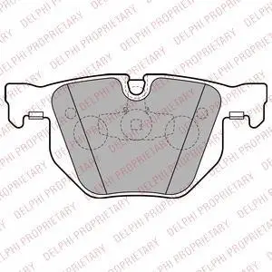 Комплект гальмівних колодок задн, BMW 3 (E90), 3 (E91), 3 (E92), 3 (E93), X1 (E84) 2.0D-3.0D 12.04-12.13 DELPHI Delphi LP2256 (фото 1)
