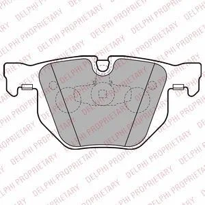 Комплект гальмівних колодок задн, BMW 3 (E90), 3 (E91), 3 (E92), 3 (E93), X1 (E84) 2.0D-3.0D 12.04-12.13 DELPHI Delphi LP2256