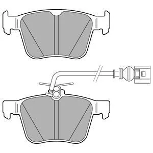 Комплект гальмівних колодок задн, AUDI A3, Q3, TT 2.5 03.15- DELPHI Delphi LP3267