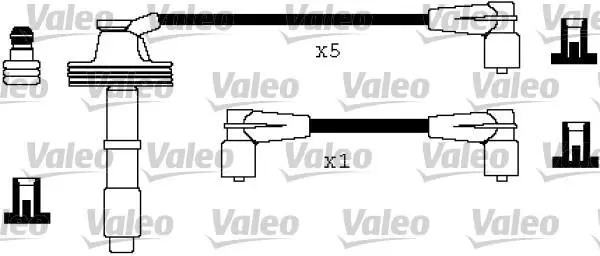 VALEO VOLVO дроти високого напруги (6шт.) 850, S70, V70 I Valeo 346327 (фото 1)