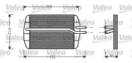 VALEO FORD Радіатор опалення Fiesta IV, Фургон 95- Valeo 812272