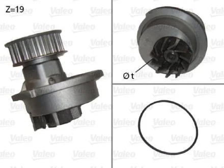 VALEO DAEWOO помпа води Lanos 1.3,1.5 SOHC Valeo 506647
