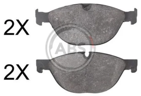 Гальмівні колодки пер. BMW 5 (E60) 3.0d 04-/Jaguar XK/XF 2.0-5.0 09-19 (ATE) A.B.S. 37807