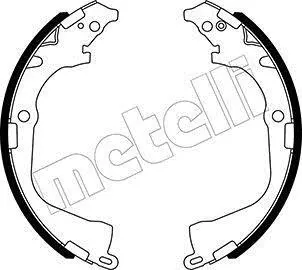 Комплект гальмівних колодок (барабанних) METELLI Metelli 53-0529 (фото 1)