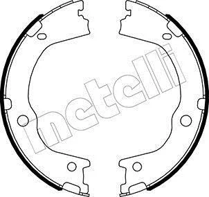Комплект гальмівних колодок (барабанних) METELLI Metelli 53-0498