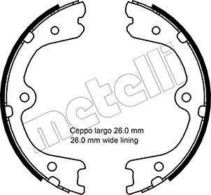 Комплект гальмівних колодок (барабанних) METELLI Metelli 53-0298 (фото 1)