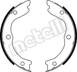 Комплект гальмівних колодок (барабанних) METELLI Metelli 53-0293 (фото 1)